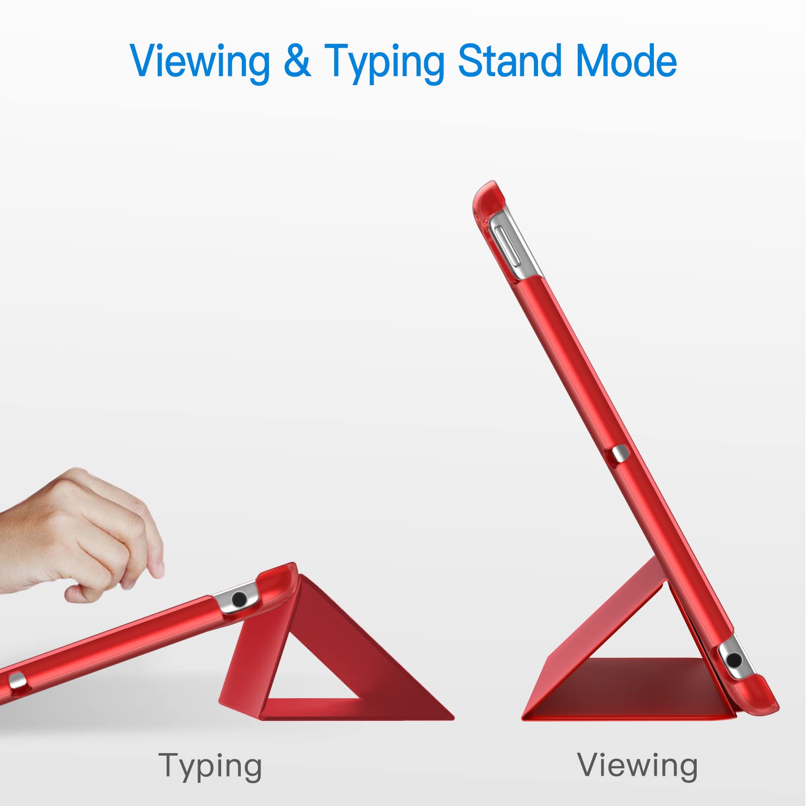 Jetech Case For Ipad Mini 4, Smart Cover With Auto Sleep/Wake (Red)