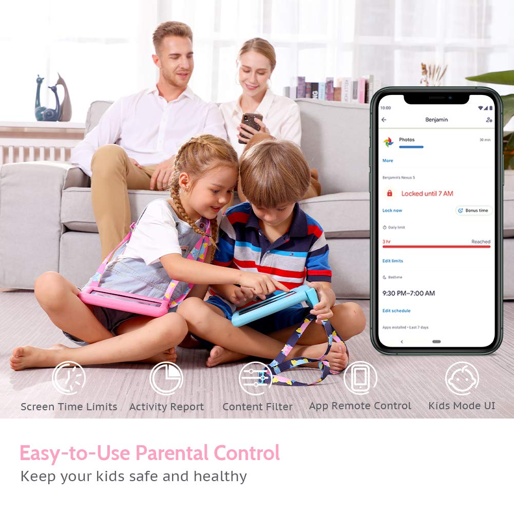 Kids Tablet 10 Inch Ips Hd Display Android Tablets With 32Gb Storage, 2Gb Ram, Quad Core Processor, Kidoz Pre Installed, Kid Pro