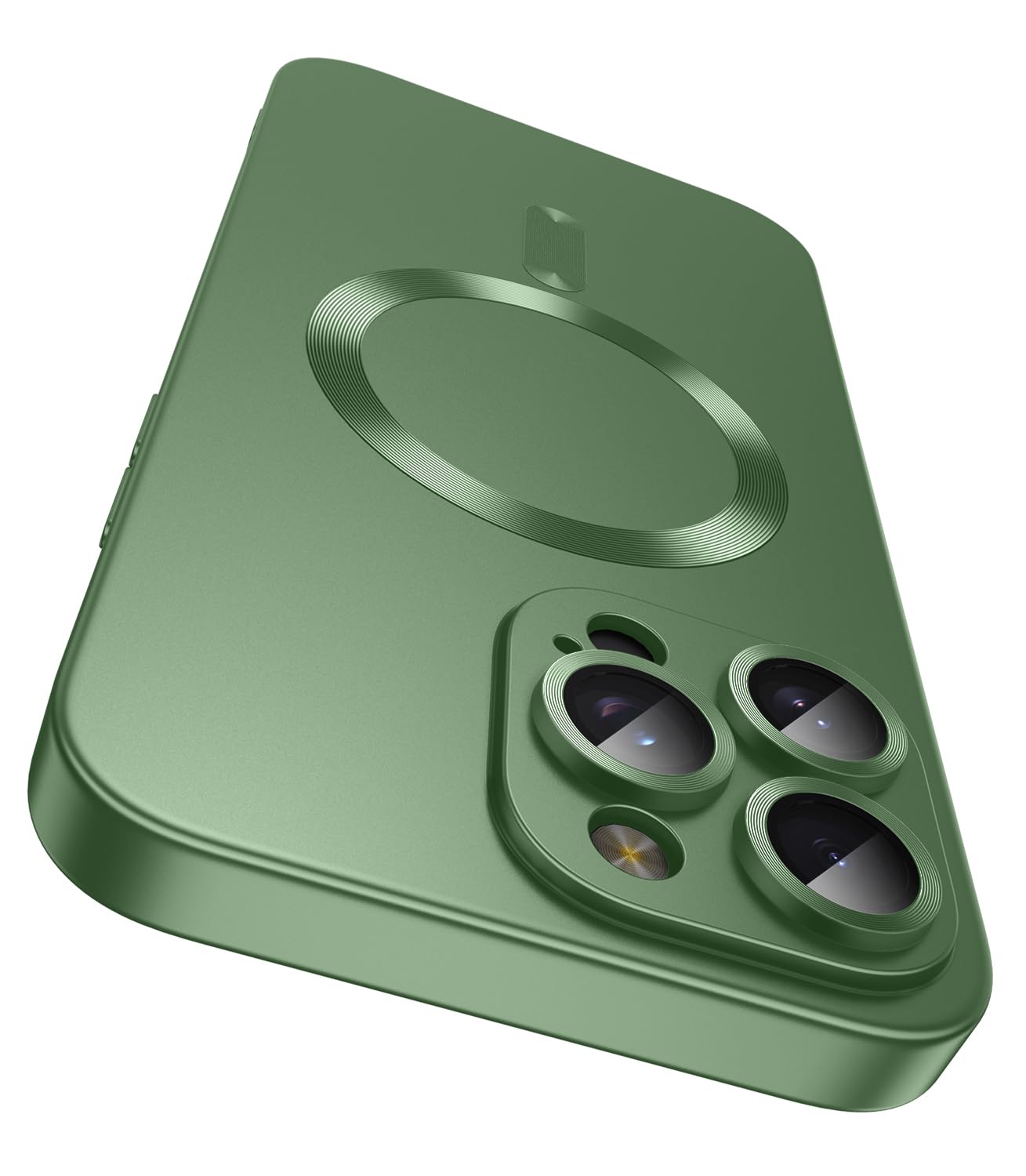 Lekevo Magnetic For Iphone 16 Pro Max Case [Compatible With Magsafe][Built In Camera Lens Protector] Slim Soft Silicone Bumper S