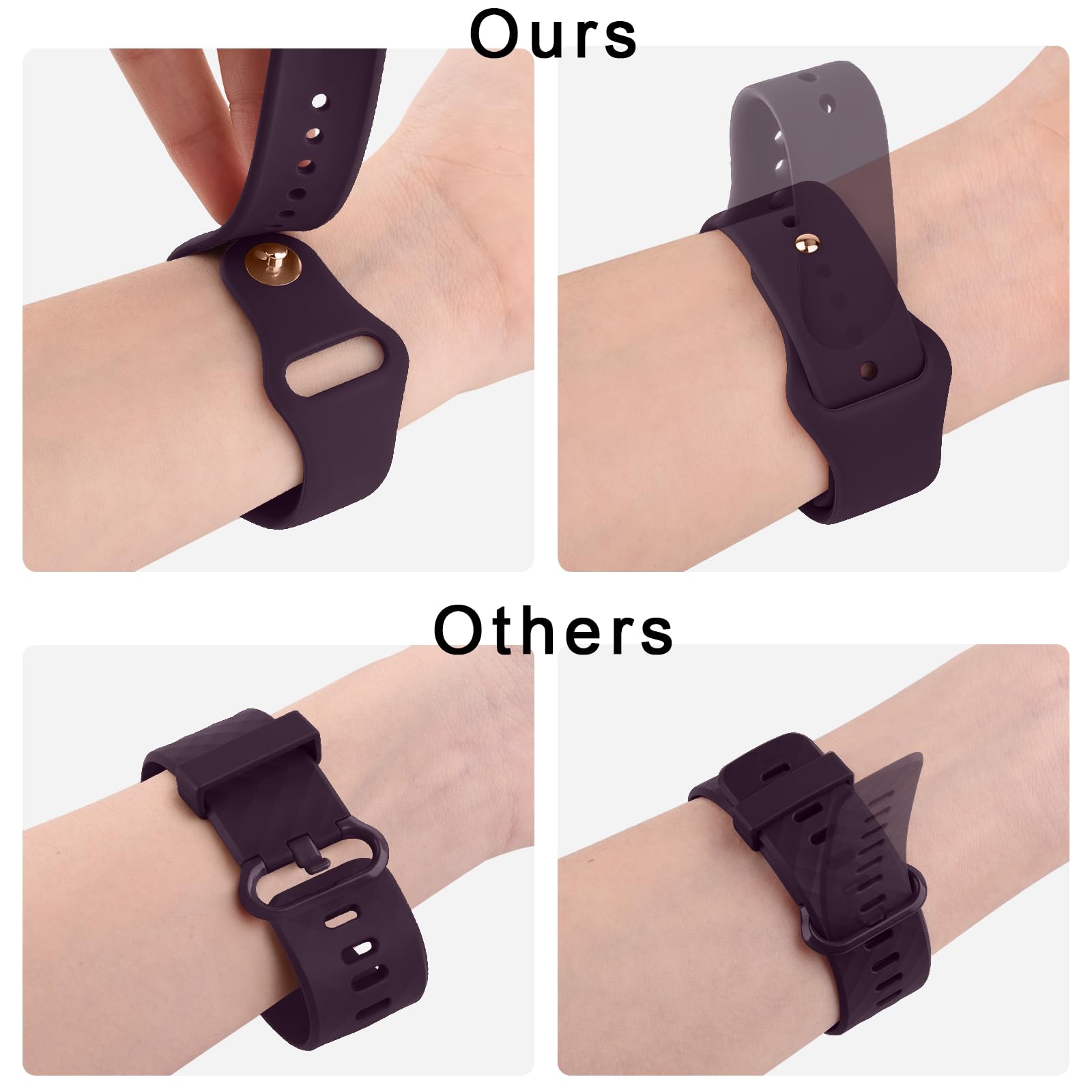 Ak Silicone Bands Compatible With Fitbit Versa 2 / Fitbit Versa/Versa Lite/Versa Se Bands For Women Men, Classic Soft Straps Rep