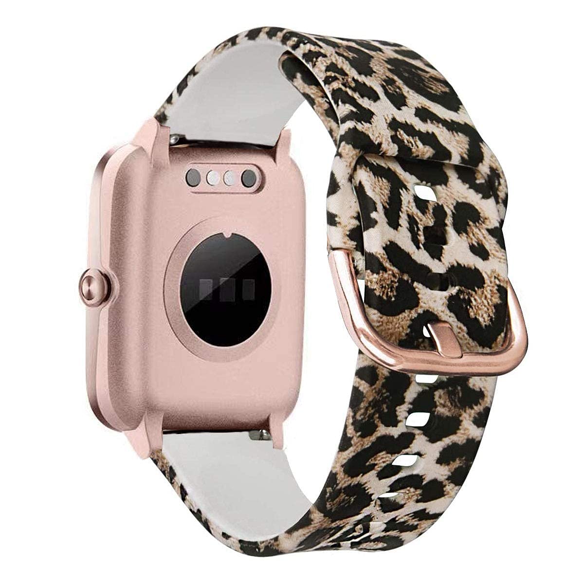 Vicrior Bands Compatible With 19Mm Id205L Veryfitpro Smart Watch, Soft Silicone Pattern Printed Floral Replacement Band For Will