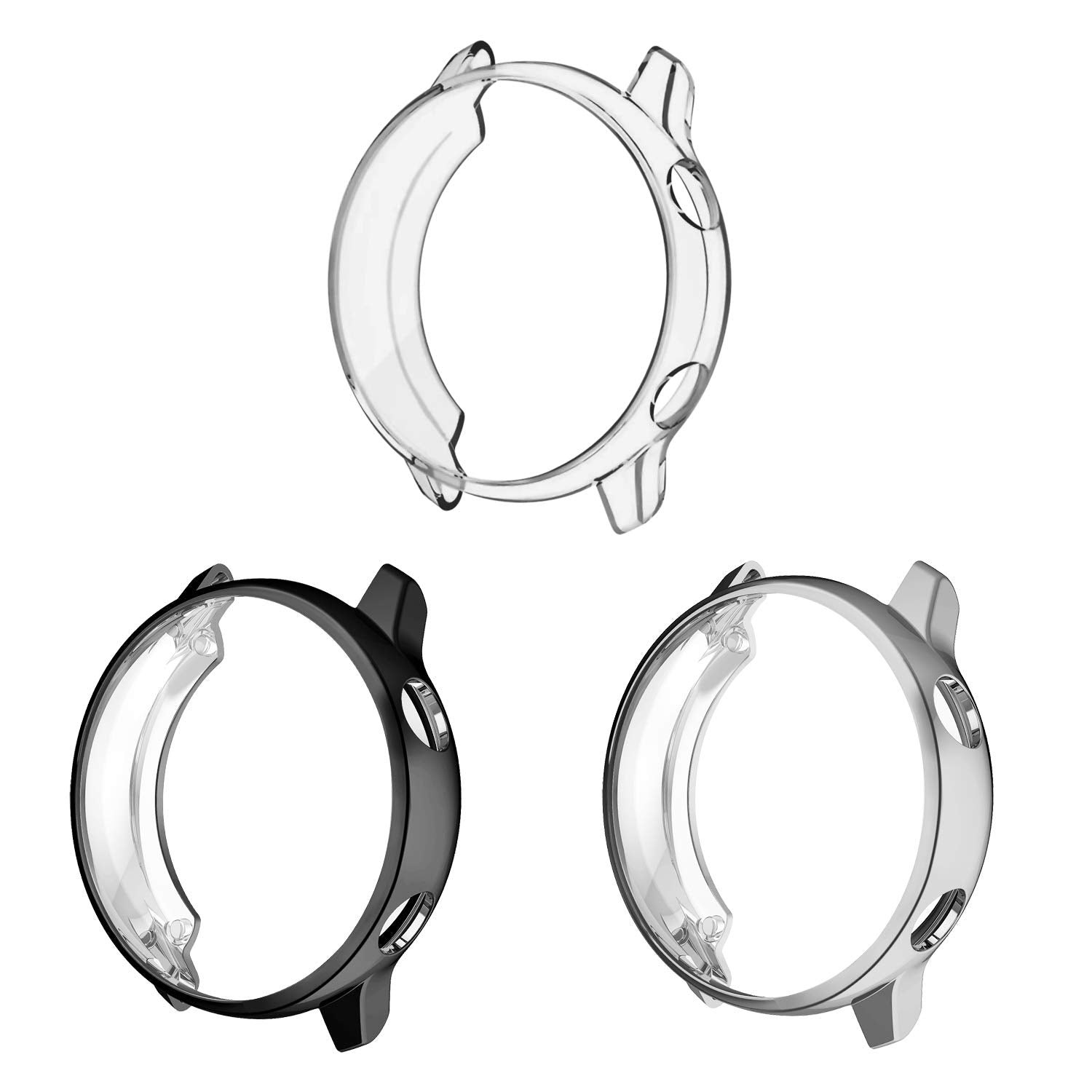3 Pack   Fintie Case Compatible With Samsung Galaxy Watch Active 40Mm (Not Fit For Active 2), Premium Soft Tpu Screen Protector
