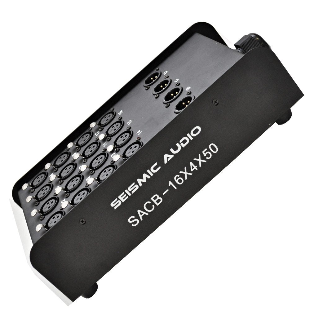 Seismic Audio Speakers 16 Channel Low Profile Xlr Send Circuit Board Snake Cable, Xlr Splitter Cable, 50 Feet
