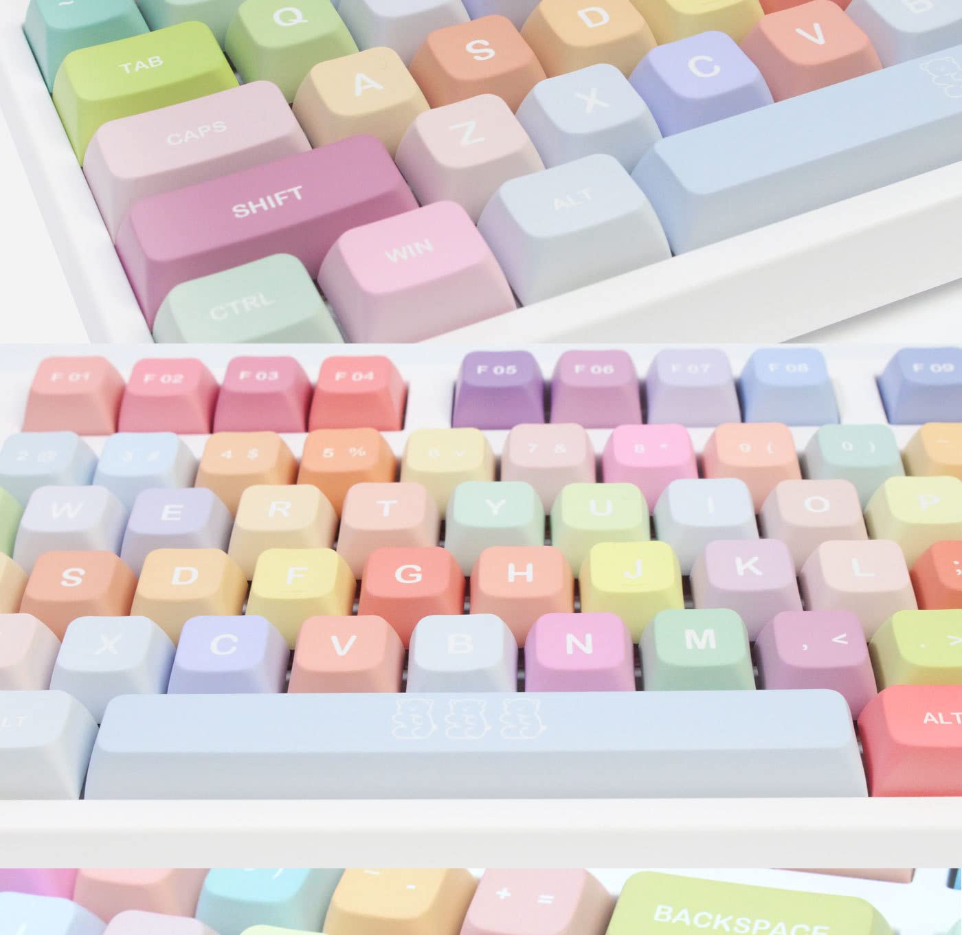 Ilycheegami Pbt Material Xda Candy Keycap Set 5 Side Dye Sublimation Universal Mechanical Keyboard Keycaps Compatible With Cherr