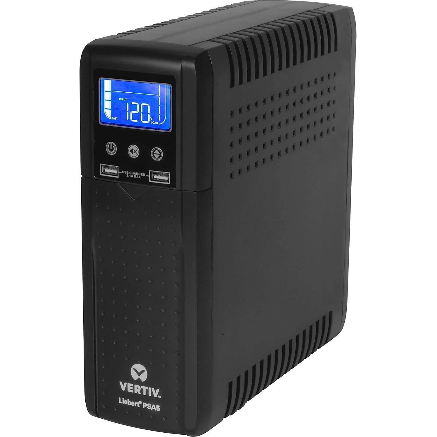 Vertiv Liebert PSA5 UPS - 500VA 300W 120V Line Interactive AVR Tower UPS, 10 outlets, 2 USB Charging Ports, Battery Backup with 