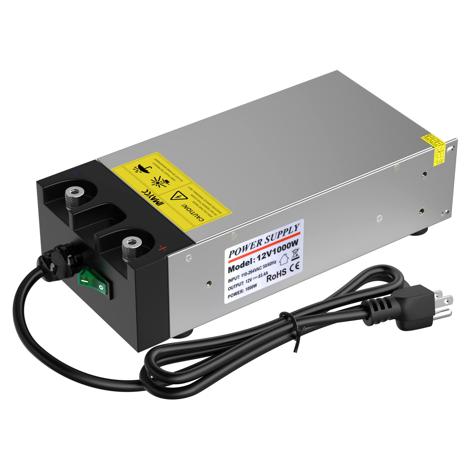 Imaycc Ac To Dc Converter Smps 110V To 12V Converter 12V Dc Power Supply, Universal 120V To 12V Converter Transformer Max Curren