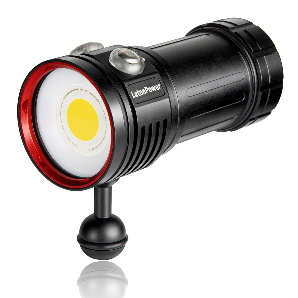 Letonpower Diving Flashlight, L12 8000Lumens Dive Light,100M Underwater Video Light, Scuba Dive Lights, Underwater Flashlight Wi
