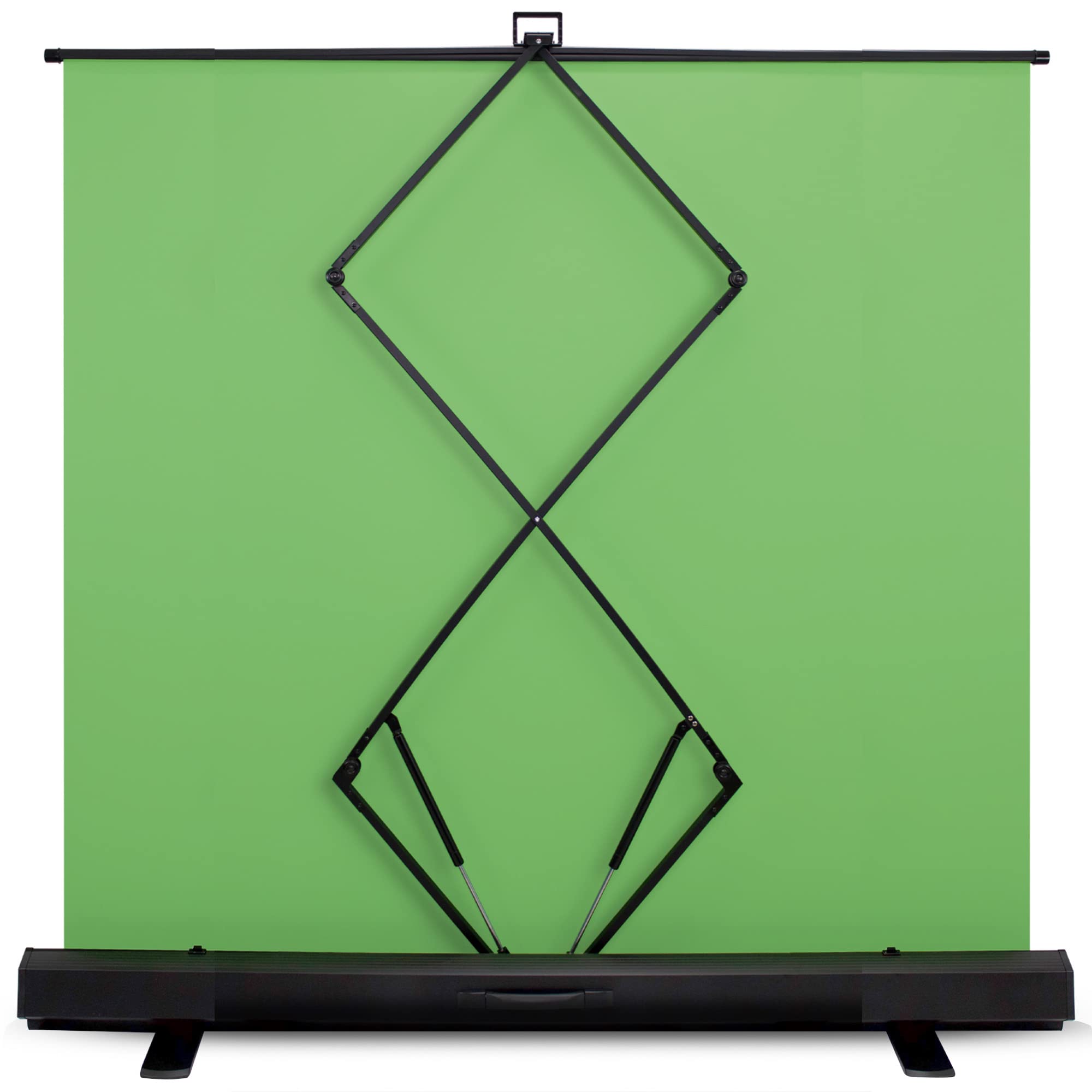 87 Inches Wide Large Collapsible Chromakey Panel Green Screen For Photo Backdrop And Streaming   Portable Pull Up, Solid Aluminu