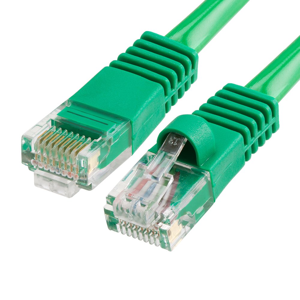 Cmple Cat5E Network Ethernet Cable   Computer Lan Cable 1Gbps   350 Mhz, Gold Plated Rj45 Connectors   150 Feet Green