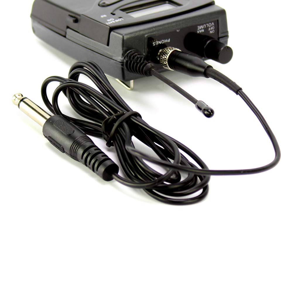 Jxrywf 3.5Mm Screw Lock Stereo 1/8'' To 6.35Mm 1/4'' Jack Guitar Audio Cable Instrument Cord For Sennheiser Wireless Sk Ek 100 3