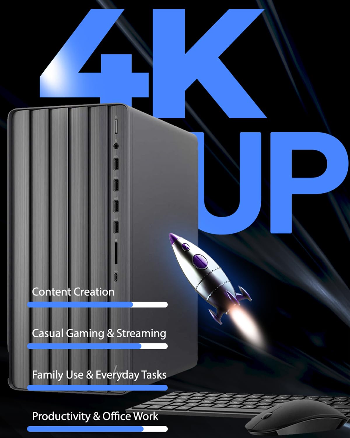 Hp Envy Desktop Pc Tower, Intel 20-Core I7-14700(Up To 5.4Ghz), Office Lifetime, 32Gb Ram, 1Tb Ssd, 2Tb Hdd, Windows 11 Pro, Int