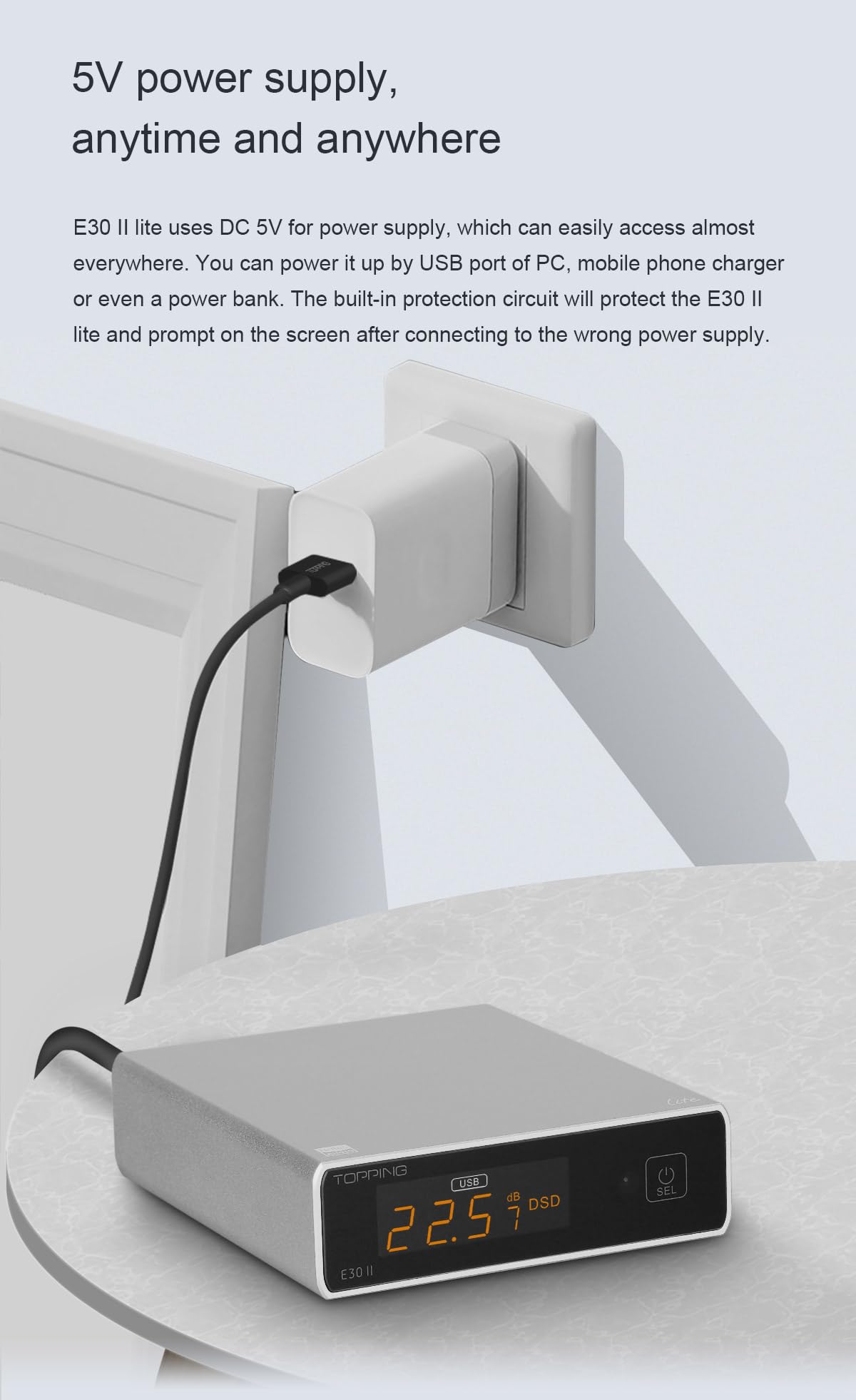 Topping E30Ii Lite Dac Preamp   Ak4493S Hi Res Xmos Xu208 Dac 32Bit/768Khz Dsd512 Dsd Direct Mode For Usb/Coax/Opt Inputs Rca Hifi Stereo Digital Audio Decoder(Black)