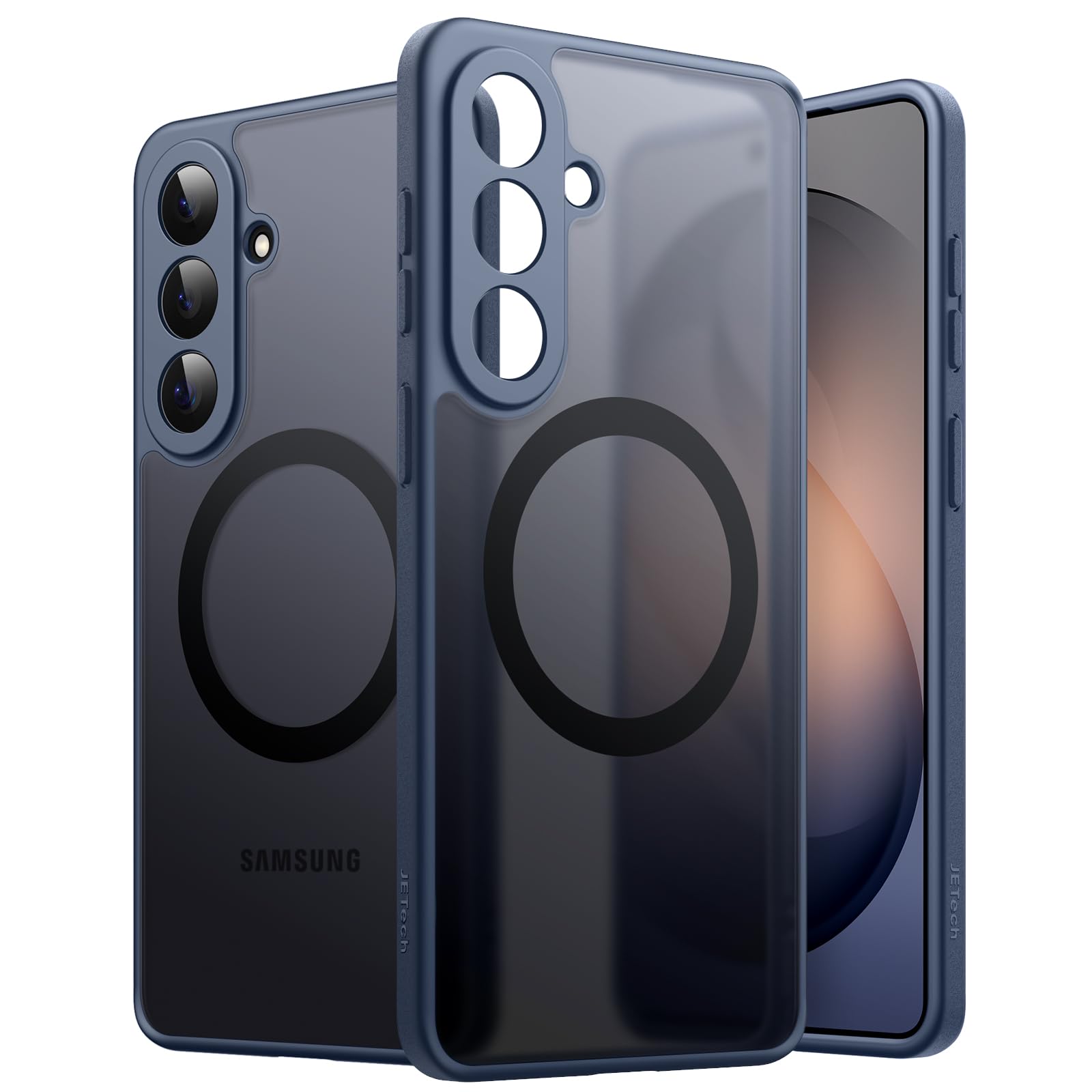 JETech Magnetic Case for Samsung Galaxy S26 Plus, Compatible with MagSafe, Camera Lens Full Protection, Translucent Matte Back S