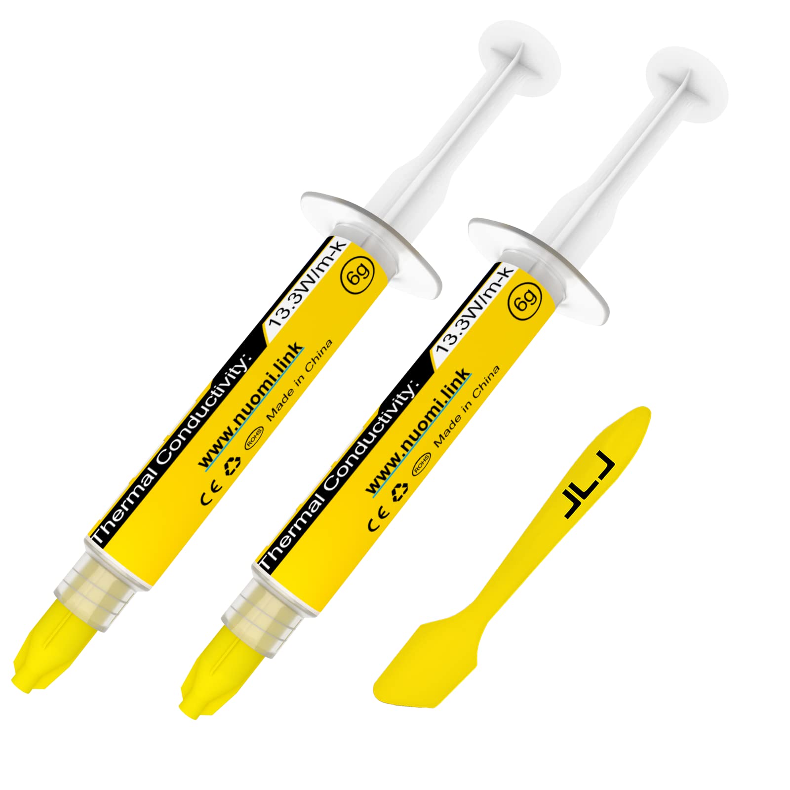 JLJ Thermal Paste, 12g CPU Paste Thermal Compound Paste Heatsink for IC/Processor/CPU/All Coolers, Carbon Based High Performance