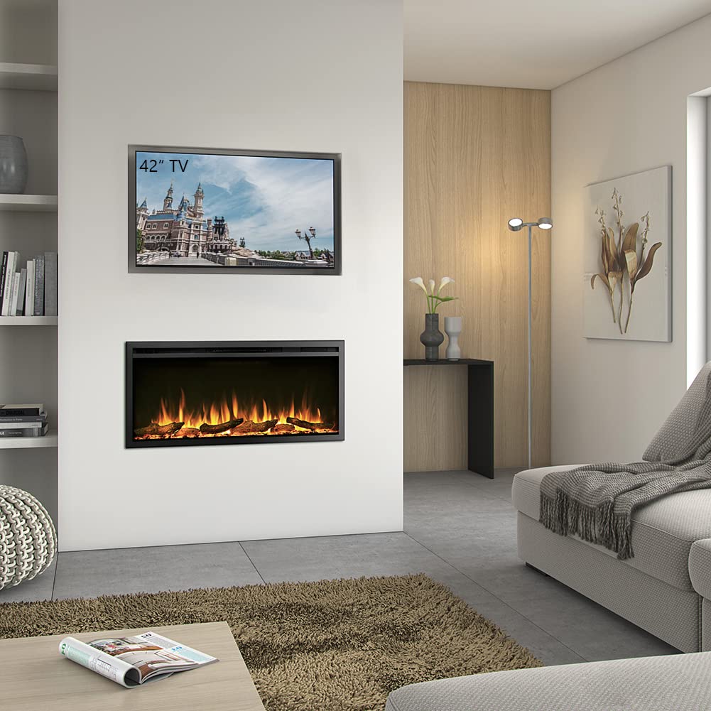 Legendflame 40'' W Austin In Wall Recessed & Wall Mounted Electric Fireplace (Ef286A)
