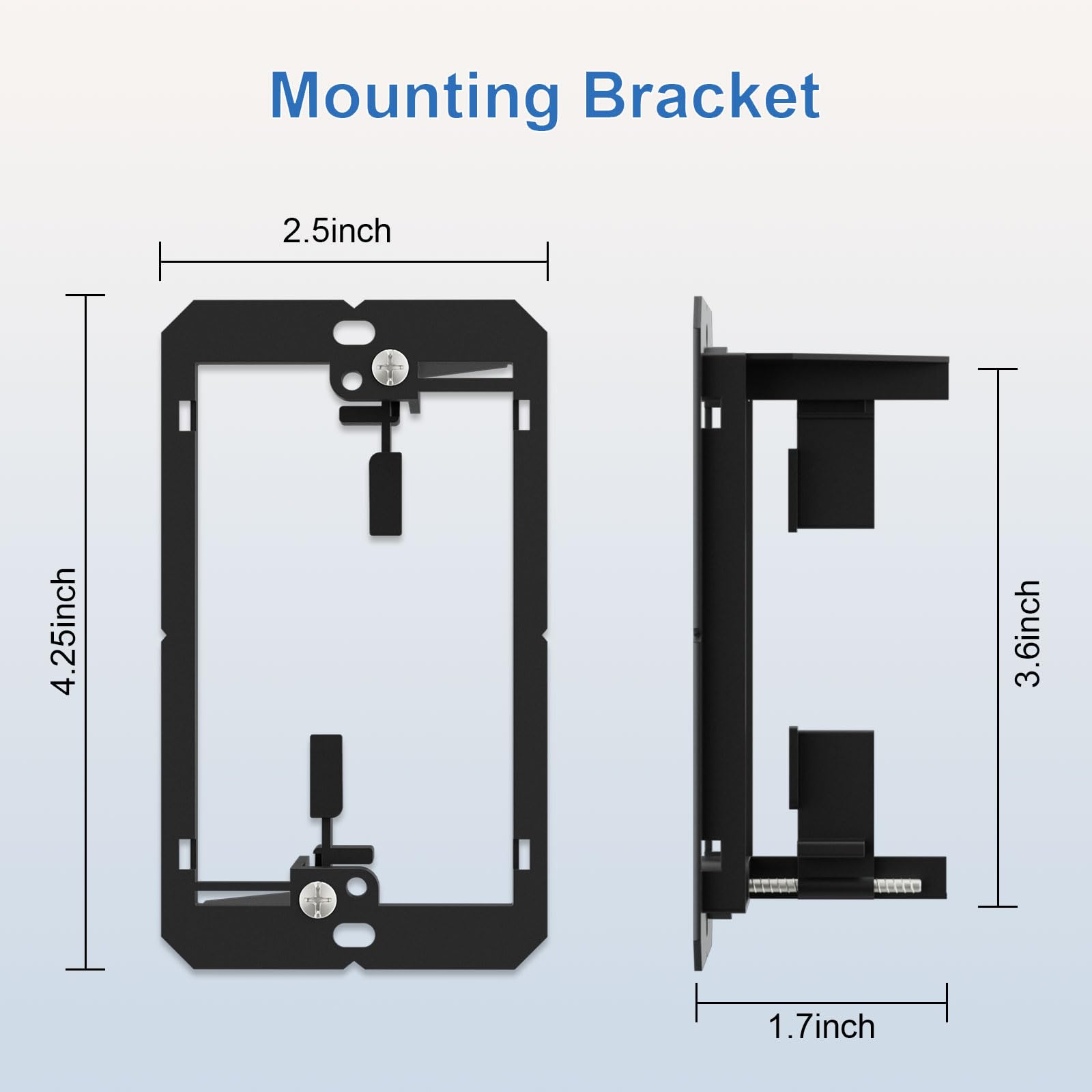Fgb Ethernet Wall Plate 6 Port With Mounting Bracket, Keystone Wall Plate With Bracket And Cat7 Shielded Rj45 Keystone Coupler,