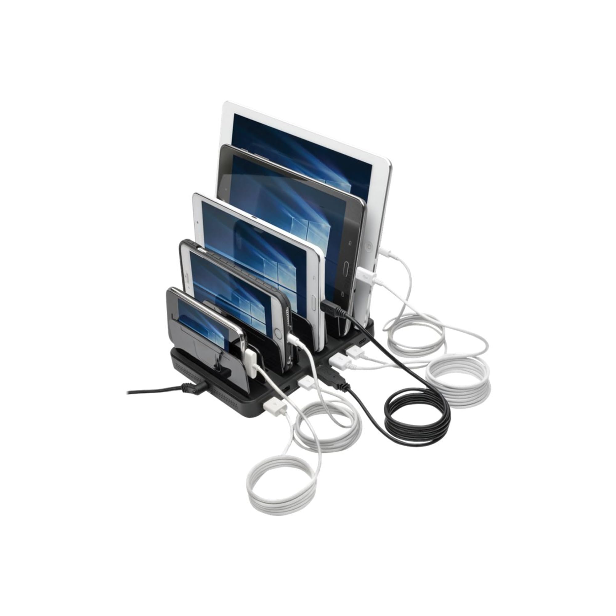 Tripp Lite 7-Port Usb Charging Station Hub Quick Charge 3.0, Usb-C, Storage, 6.6 X 4.9 X 2.6 (U280-007-Cqc-St)