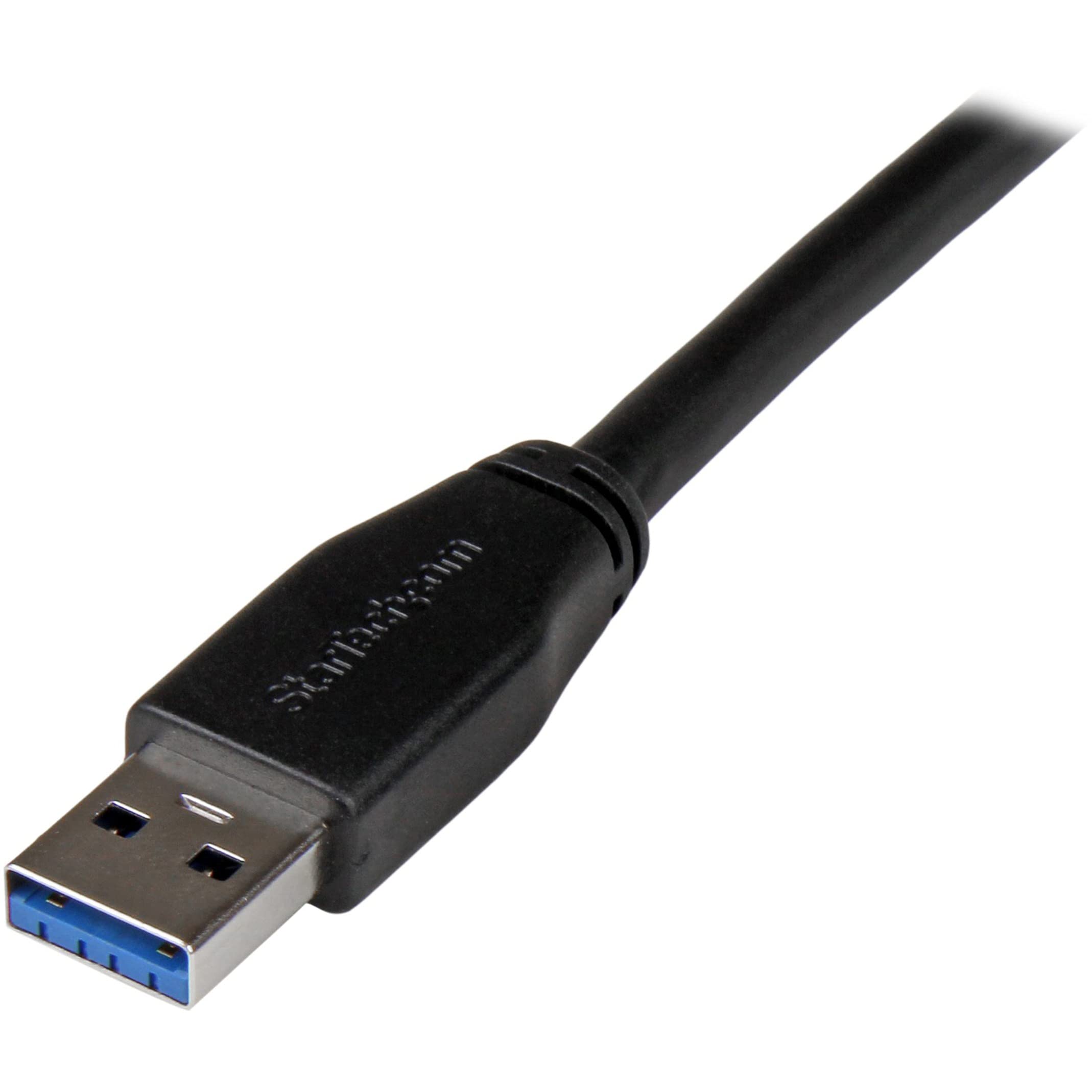Startech.Com 30Ft Usb 3.0 Usb A To Usb B Cable   M/M   Active   Usb Type A To Usb Type B Cable   Usb 3.1 Gen 1 (5 Gbps) Cable (U