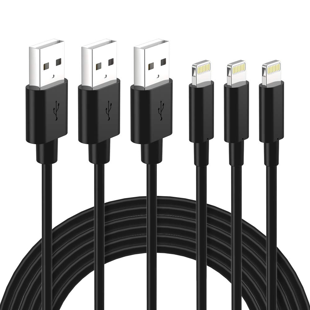 Lightning Cable Certified   Nikolable Iphone Charger 3Pack 6Ft Lighting To Usb A Charging Cord Compatible With Iphone 14 13 12 1