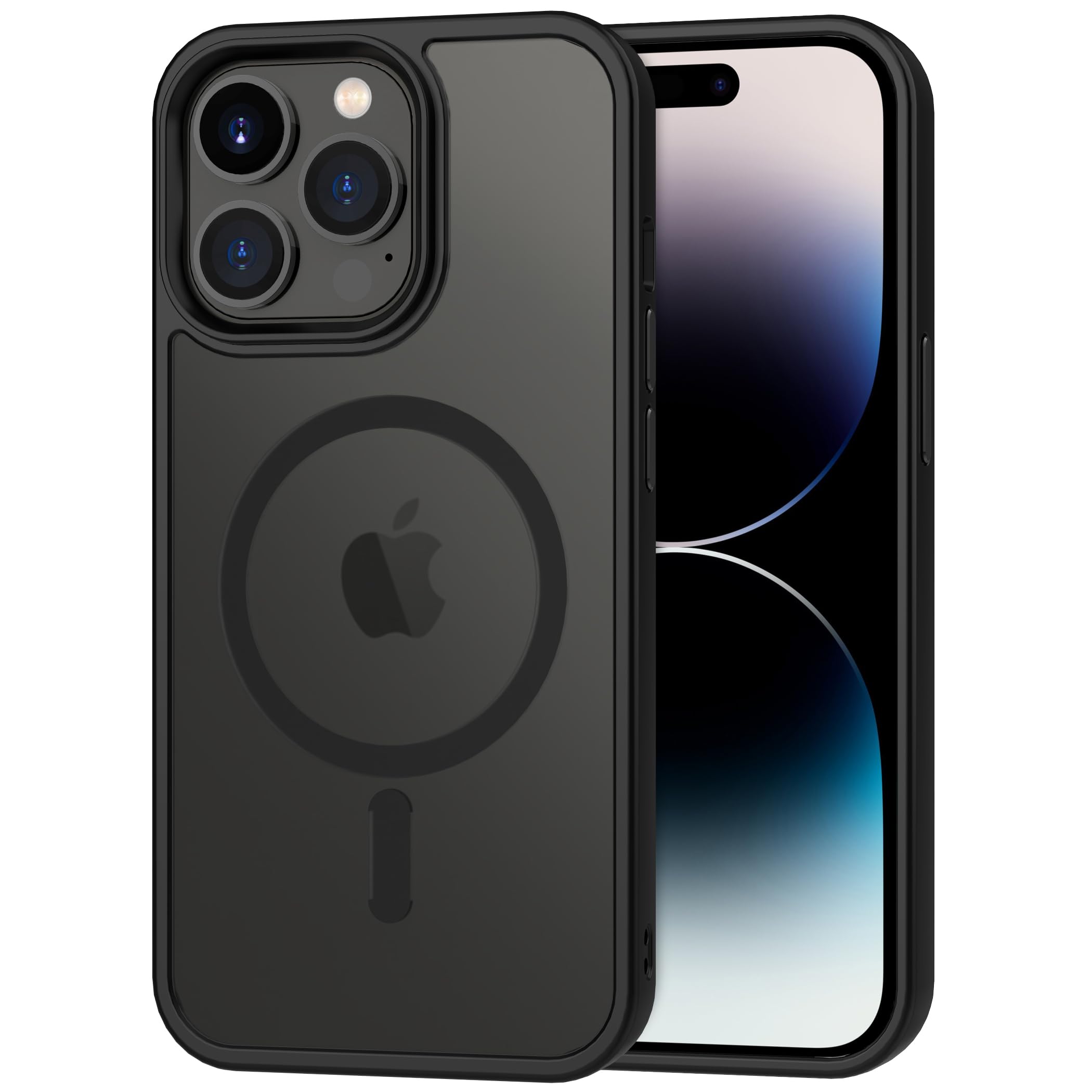 CACOE Magnetic Case for iPhone 14 Pro 6.1 inch-Compatible with MagSafe & Magnetic Car Phone Mount,Not Yellowing Anti-Scratch (Ma