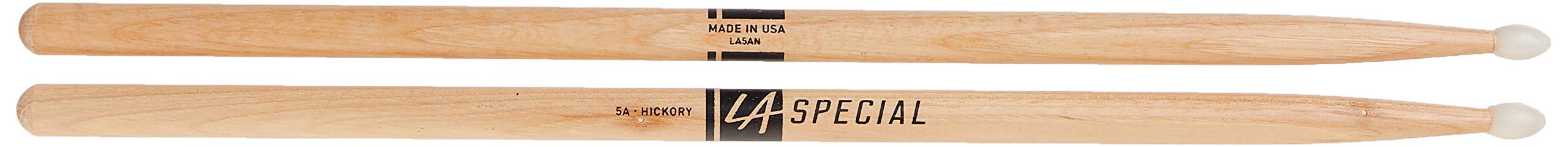 La Specials Drum Sticks - 5A Drumsticks - Drum Sticks Set For Acoustic Drums Or Electronic Drums - Oval Nylon Tip - Hickory Drum