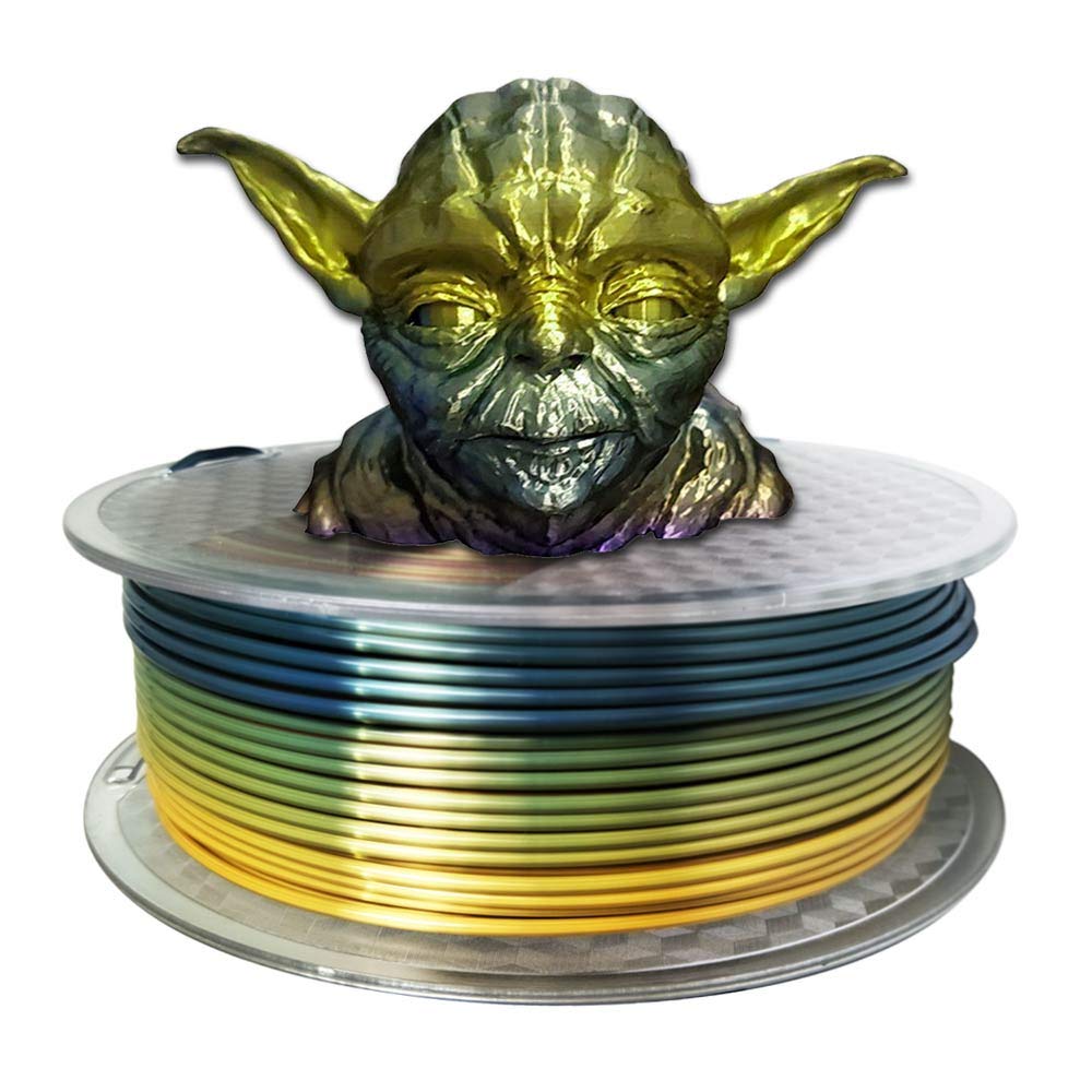 2.85Mm Silk Rainbow Pla Filament Multicolor Pla 3D Printer Filamentt 1Kg Multi Color 3D Printing Material Gradually Canging Colo