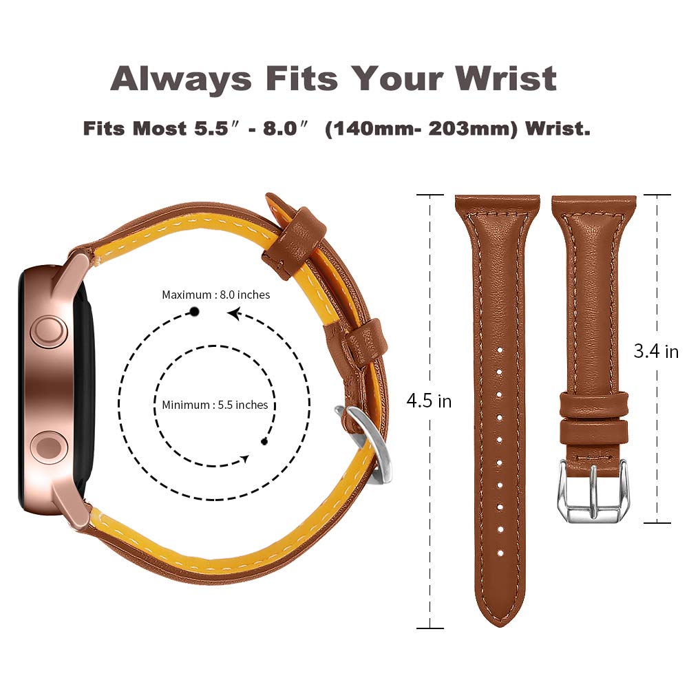 Joyozy Slim Bands Compatible With Galaxy Watch 6/5/4 40Mm 44Mm/Watch 5 Pro 45Mm/Active(40Mm)/Active2(40Mm)(44Mm)/Watch 6/4 Class