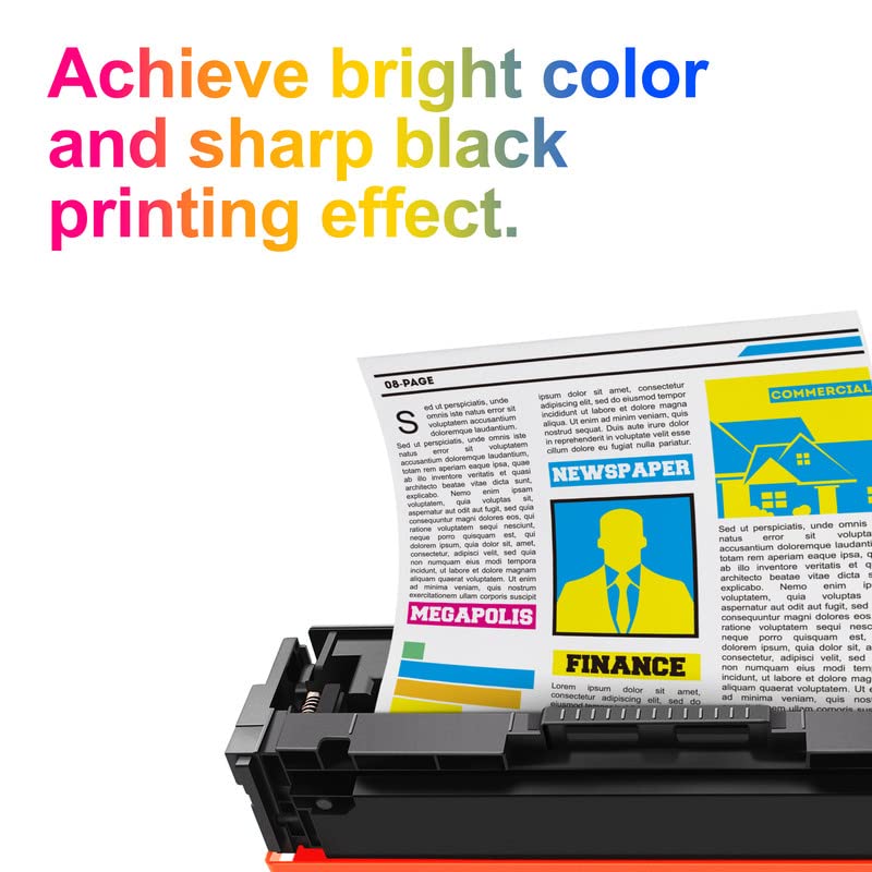 Uniwork 202X Toner Cartridges High Yield Replacement For Hp 202X 202A Compatible With Color Laserjet Pro Mfp M281Fdw Mfp M281Cdw