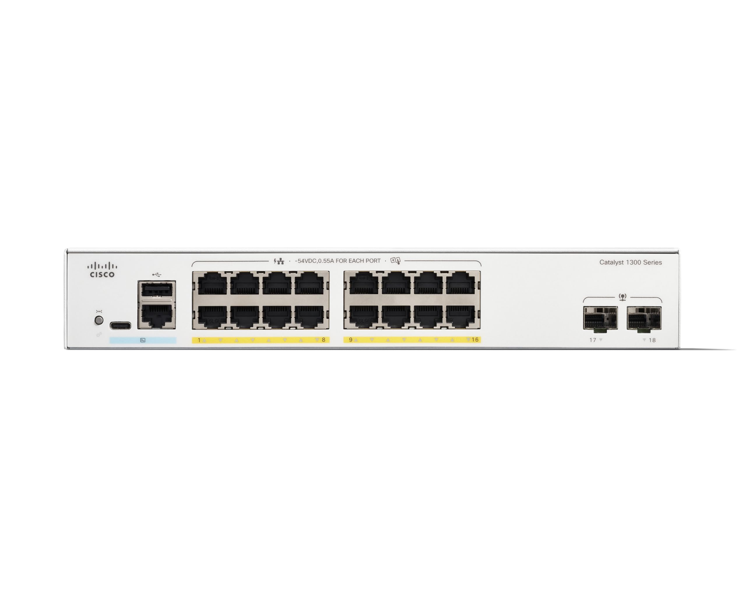 Cat 1300 16 Port Ge Full Poe