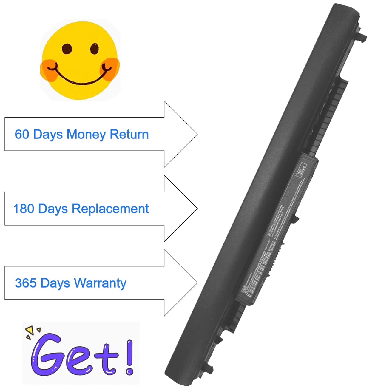 Hs04 Hs03 Laptop Battery For Hp Spare 807956 001 807957 001 807612 421 807611 421 15 Ac121Dx Ay009Dx Ay013Dx Ay014Dx Ay039Wm Ay0
