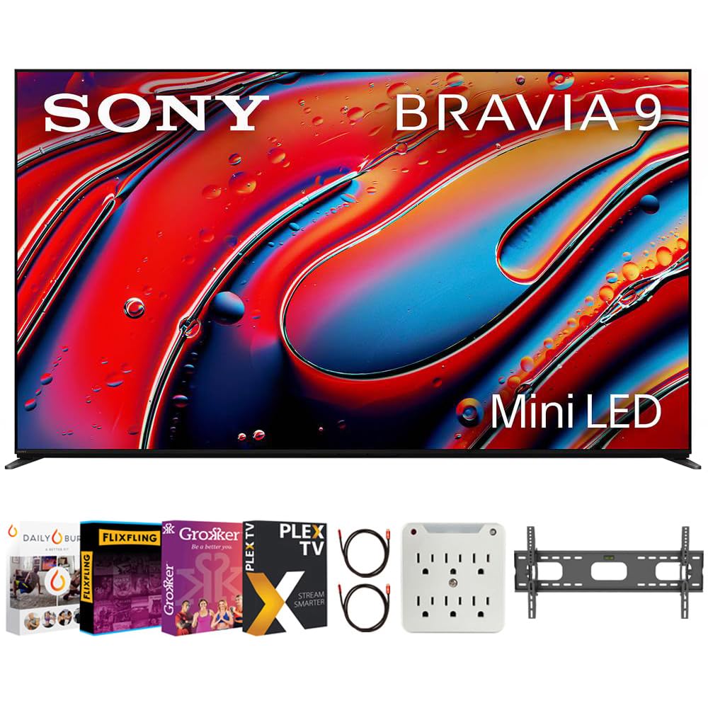 Sony Bravia 9 K65Xr90 65 Inch 4K Hdr Smart Qled Mini Led Tv Bundle With Premiere Movie Streaming Package & Tv Setup Bundle With