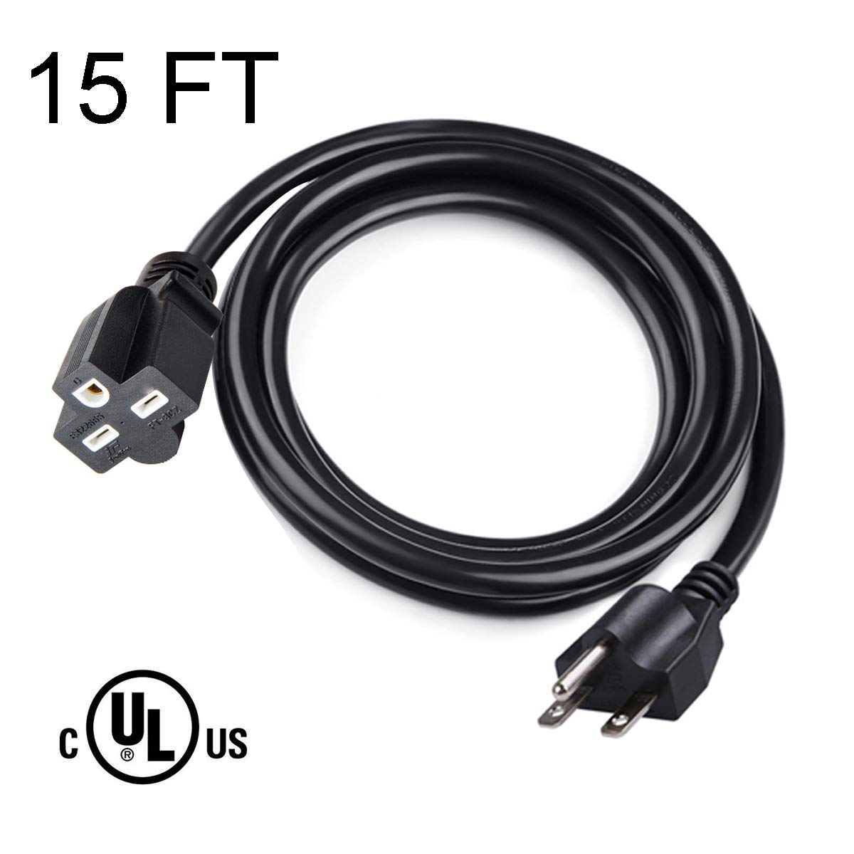 Yodotek 15Ft Nema 6 15P/Nema 6 15R Power Extension Cord For Miner,Power Cable For Led Grow Lights, Digital Ballast, 3 Prong 14 G