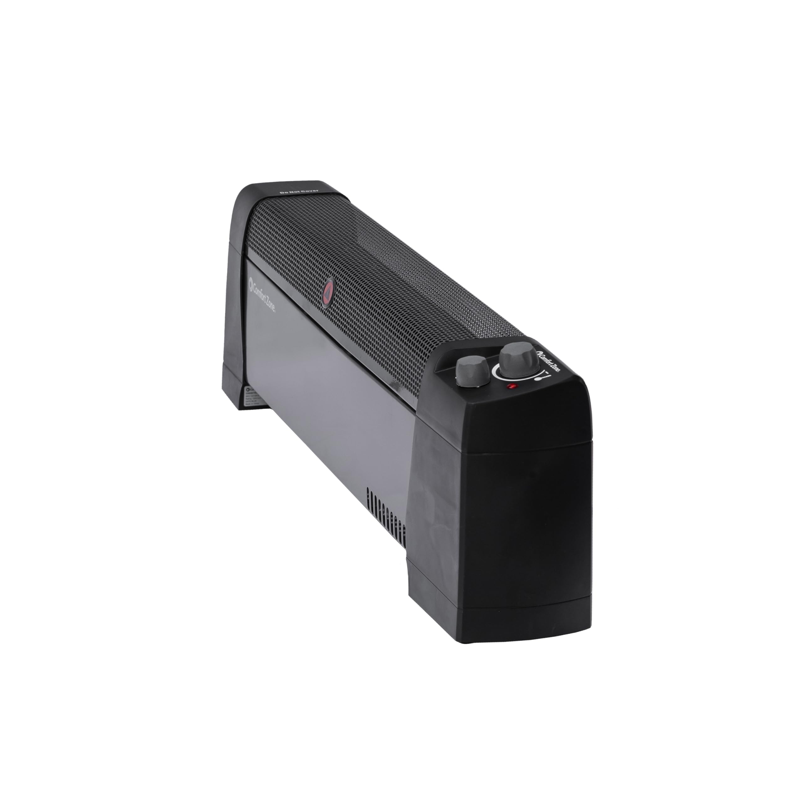 Comfort Zone Space Heaters For Indoor Use, Baseboard Heater, Bedroom Heater, Adjustable Thermostat, Dent Proof Ends, Portable Ro