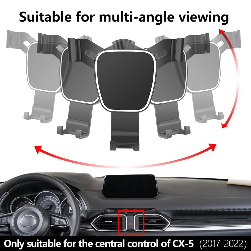 Musttrue Car Phone Holder For Mazda Cx 5 2017 2018 2019 2020 2021 2022 2023 2024 2025 Cx5 Auto Accessories Navigation Bracket In