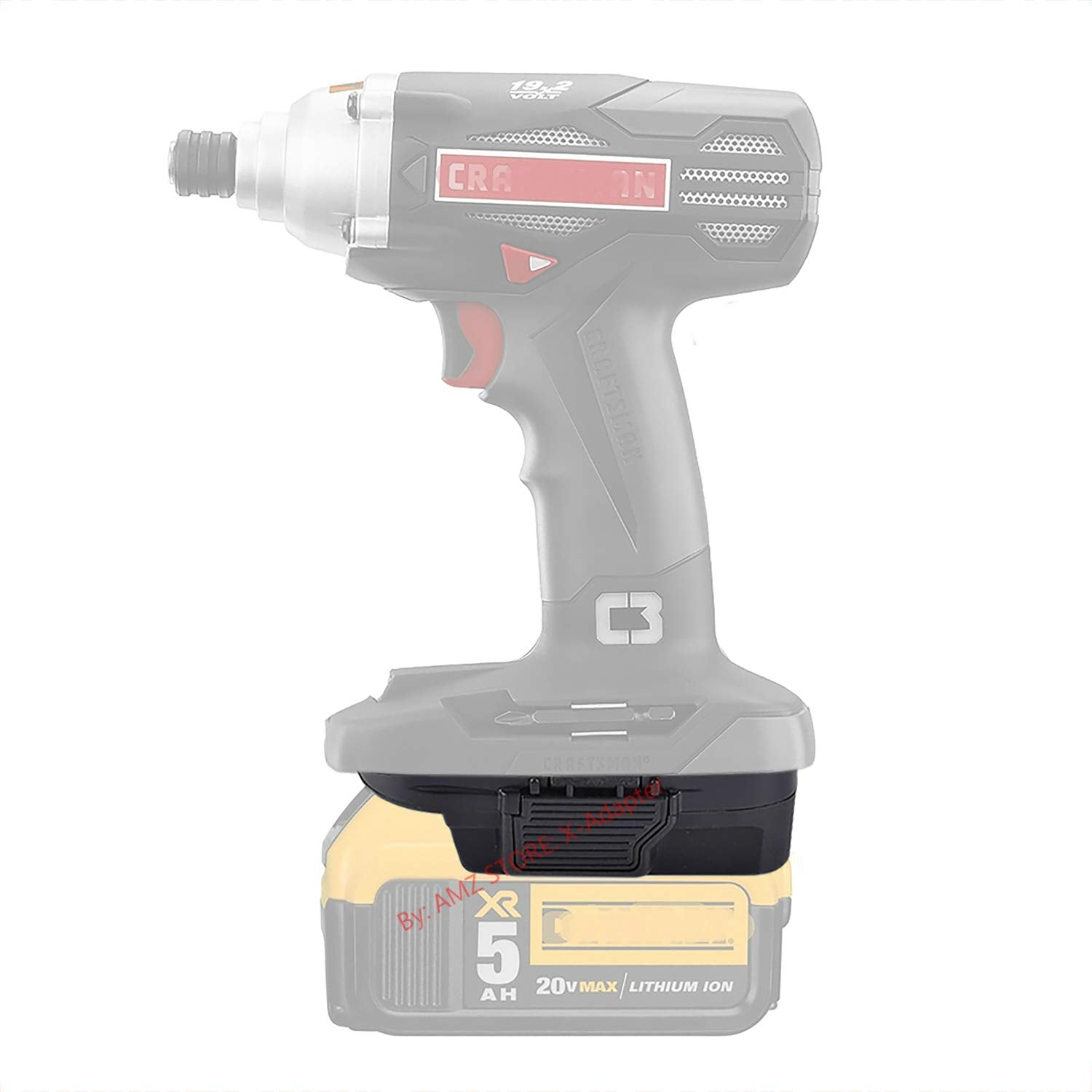 1Pcs Adapter For Craftsman C3 19.2V (Not 20V & V20) Cordless Tools Work With Dewalt 20V Max Xr Dcb205 Li Ion Battery. With 5V 2.