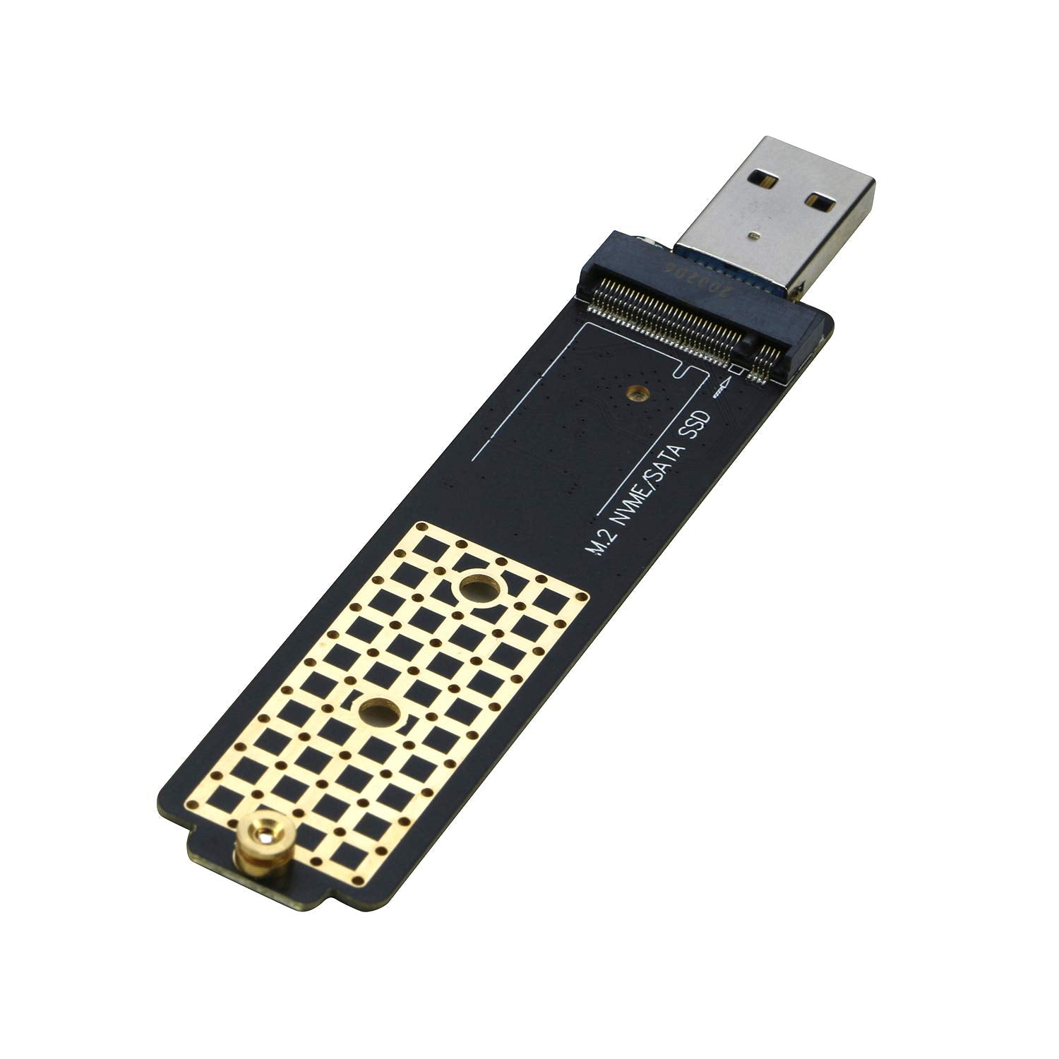 RIITOP M.2 to USB Adapter, NVMe to USB 3.1 Reader Card Compatible with Both NVMe (PCI-e) M Key SSD & (B+M Key SATA Based) NGFF S