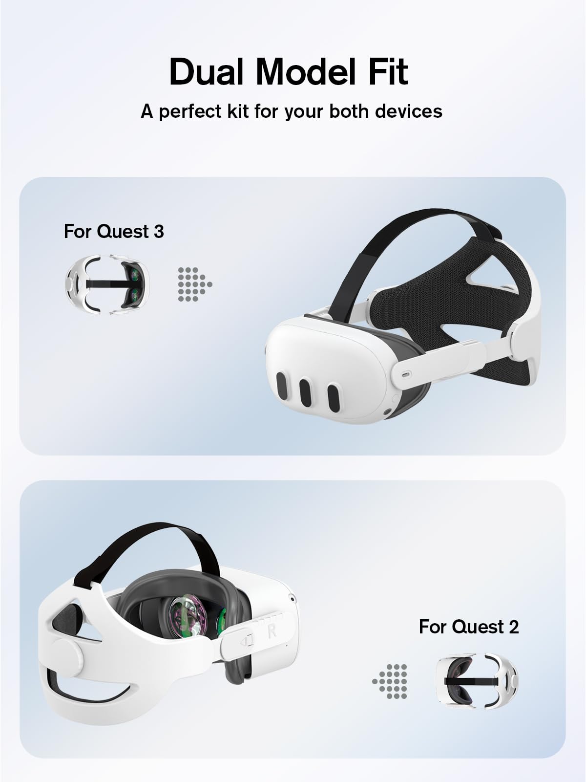 Sinwevr Adjustable Head Strap Compatible For Quest 2 Vr Headset, Elite Strap Replacement For Enhanced Support And Comfort In Vr,