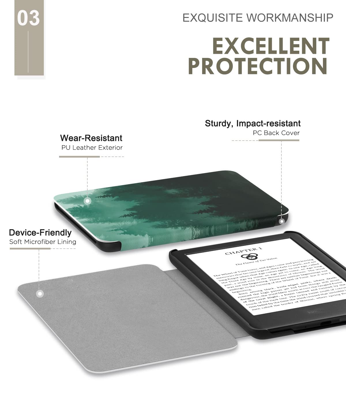 Moko Case Fits 6'' All New Kindle (11Th Generation 2022 Release), Lightweight Shell Cover With Auto Wake/Sleep For Kindle 2022 1