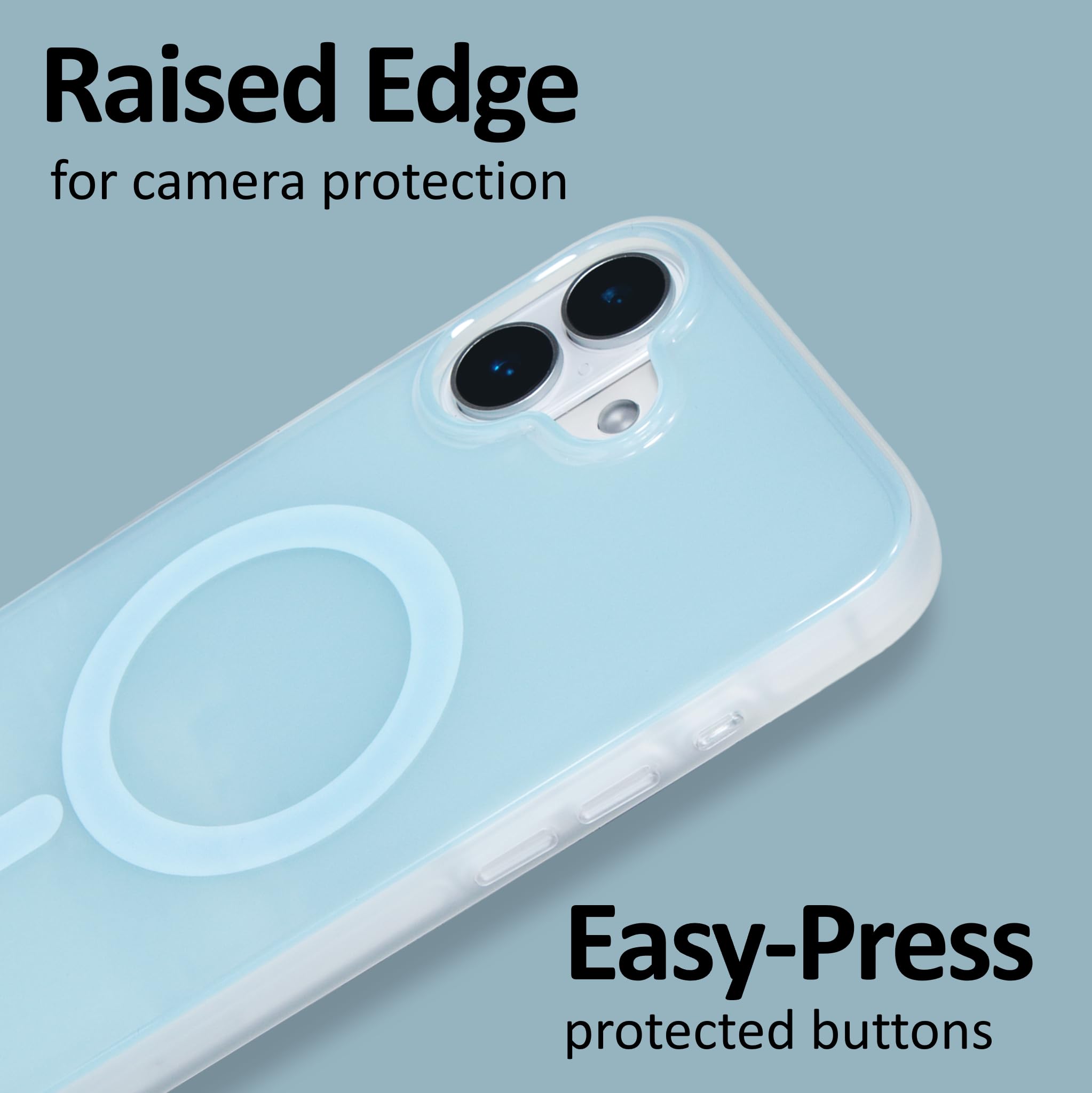 Sonix Case For Iphone 16 Plus | Compatible With Magsafe | 10Ft Drop Tested | Jelly Sky Blue