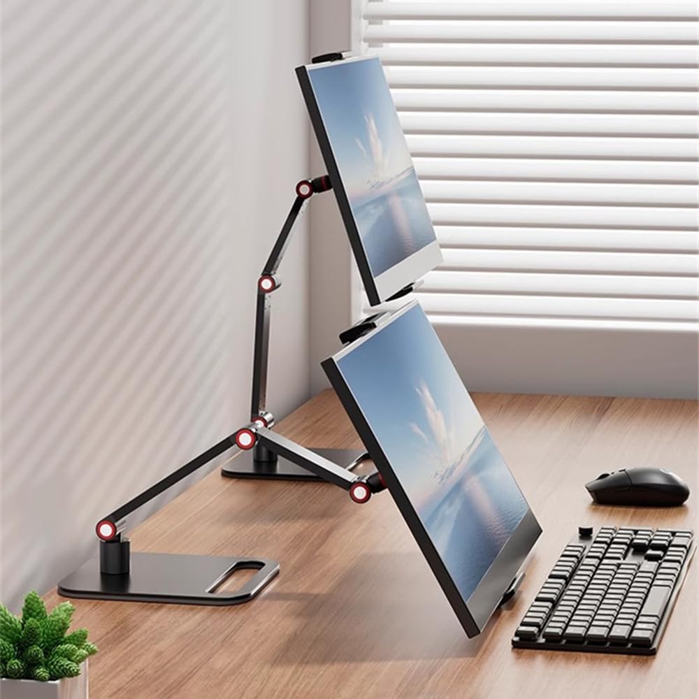 Aifeelife Portable Monitor Holder For 12 17.3 Inch Screen Desk Holder Metal Stand 16 Inch Universal Expandable Display Base 12.9