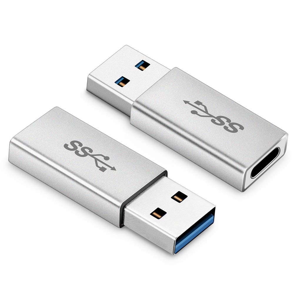 Electop Usb 3.1 Type C Female To Usb A Male Adapter (2 Pack), Type A To C Usb 3.1 Female To Usb A Female Adapter Converter Suppo