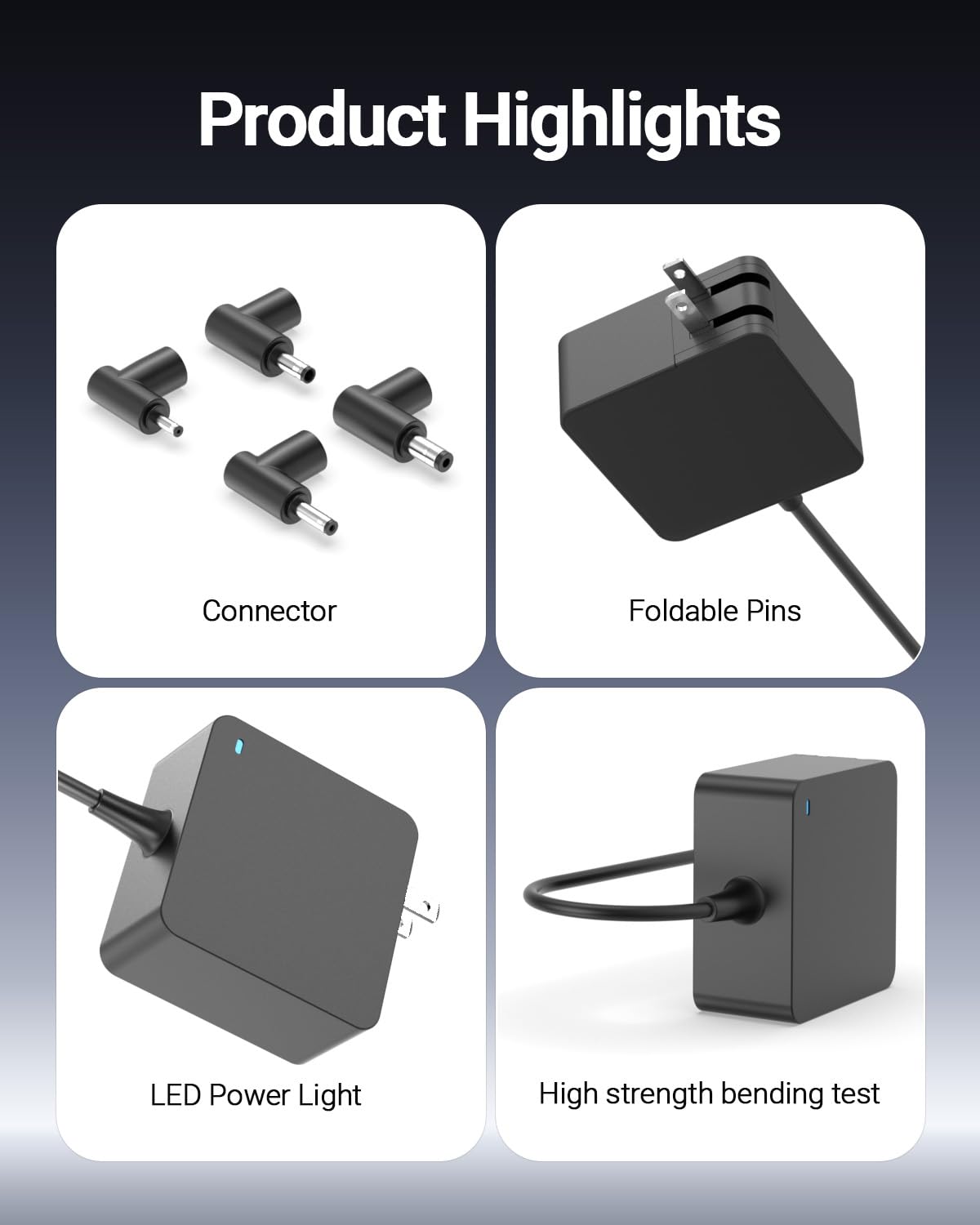 Charger For Asus Laptop, Vivobook, Zenbook, Chromebook, Transformer, Eeebook, Imaginebook, Expertbook, Notebook Ac Adapter 65W,