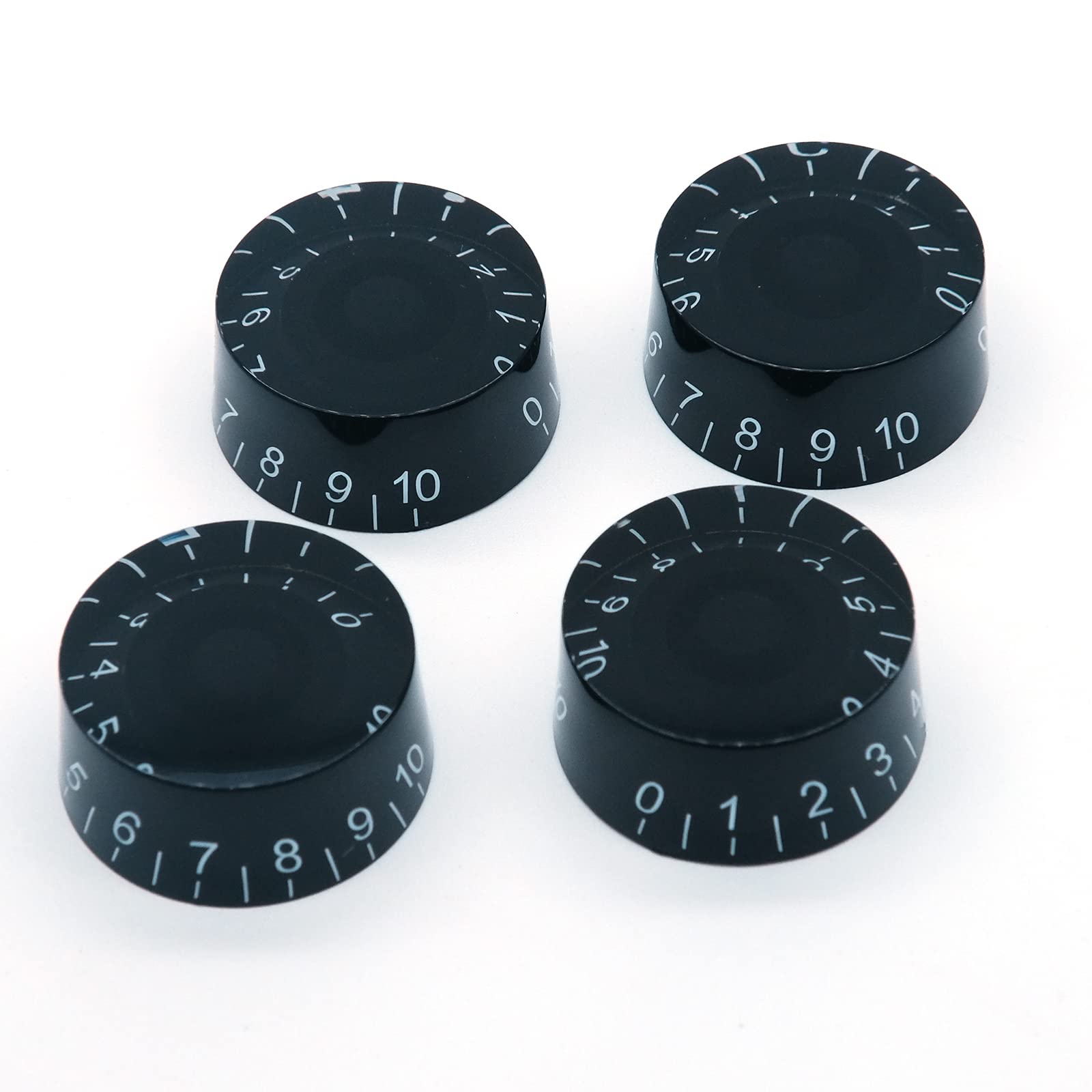 Harpfeas 4Pcs Electric Guitar Top Hat Knobs Speed Volume Tone Control Knobs Compatible With Les Paul Lp Style Electric Guitar Pa