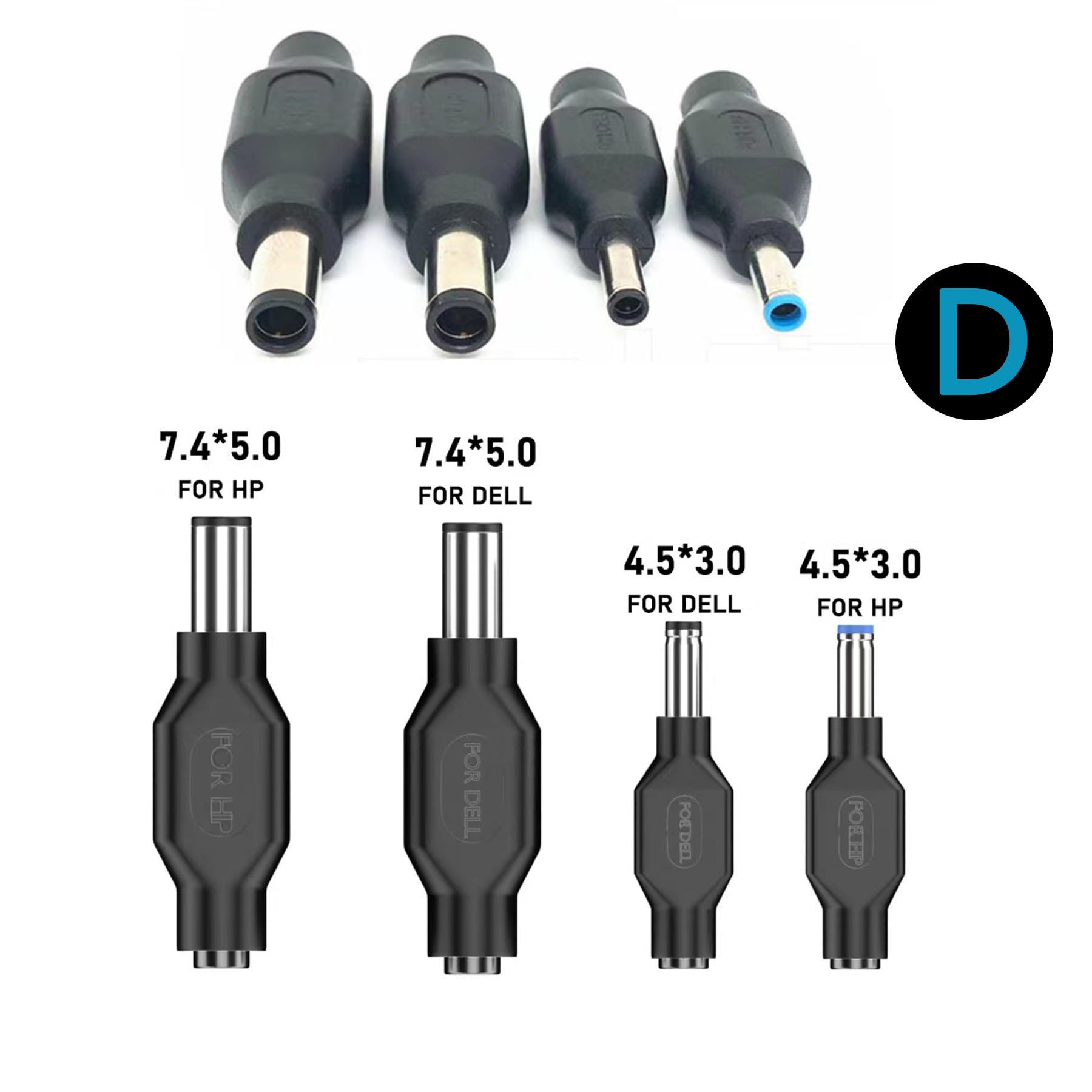 Minidodoca Laptop Dc Power Adapter Kits 41 Pcs Universal 5.5 Mm X 2.1 Mm Dc Ac Power Adapter Tips Connector For Thinkpad Power S