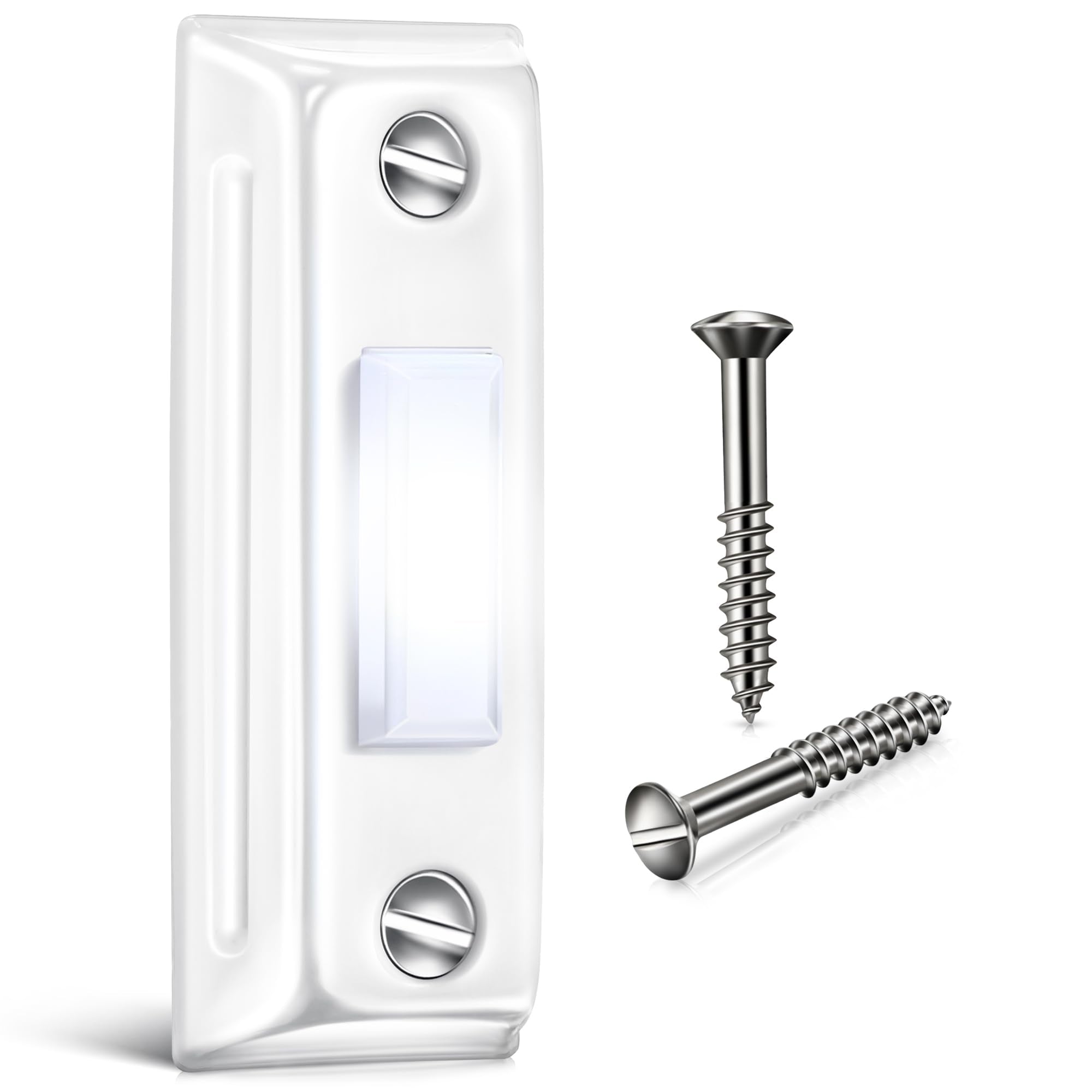 Dreyoo Metal Doorbell Push Button, Heavy Duty Metal Door Bell Wired Button Led Lighted Wall Mounted Door Bell Push Buttons For H