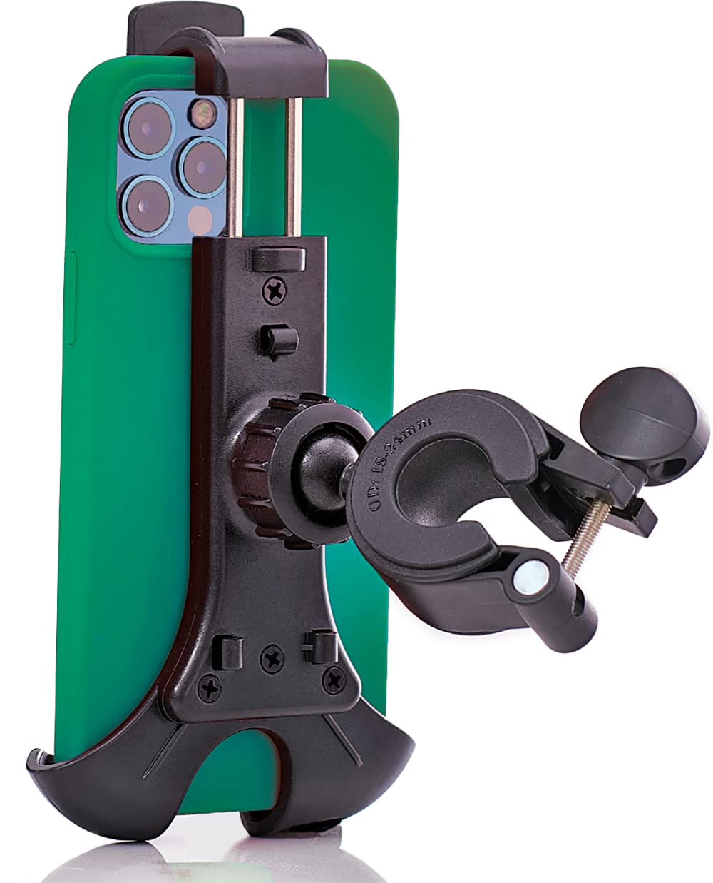New 2024 Bicycle & Motorcycle Phone Mount   The Most Secure One Handed Bike Phone Holder For Iphone, Samsung Or Any Smartphone.