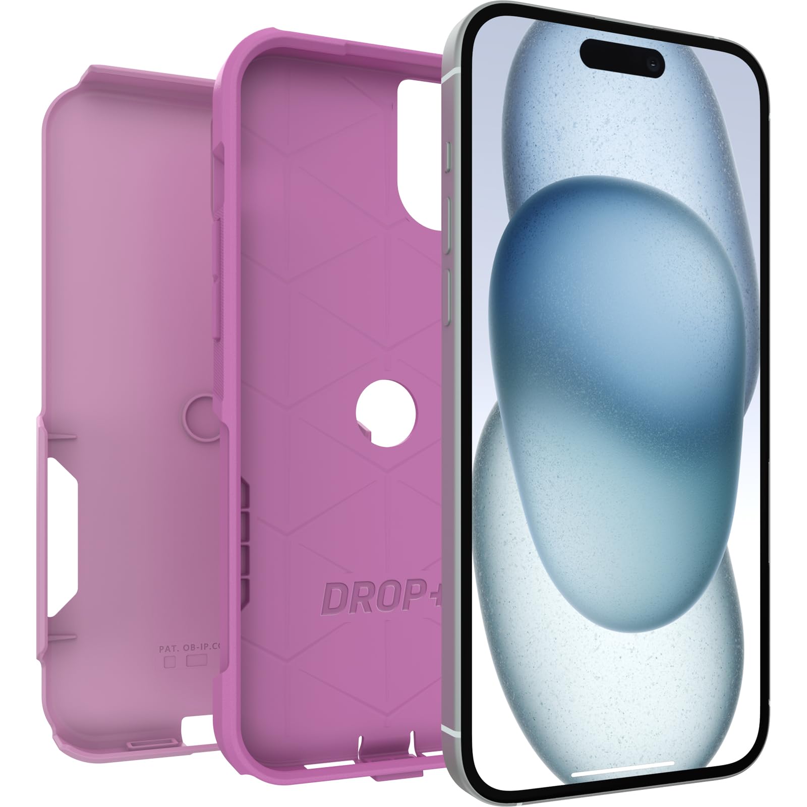 Otterbox Iphone 15 Plus And Iphone 14 Plus Commuter Series Case   Run Wildflower (Pink), Slim & Tough, Pocket Friendly, With Por