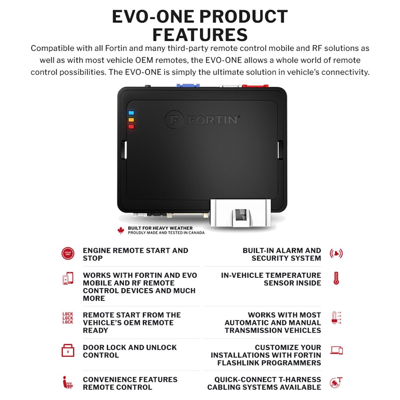 Fortin All In One Remote Starter Security System And Data Interface