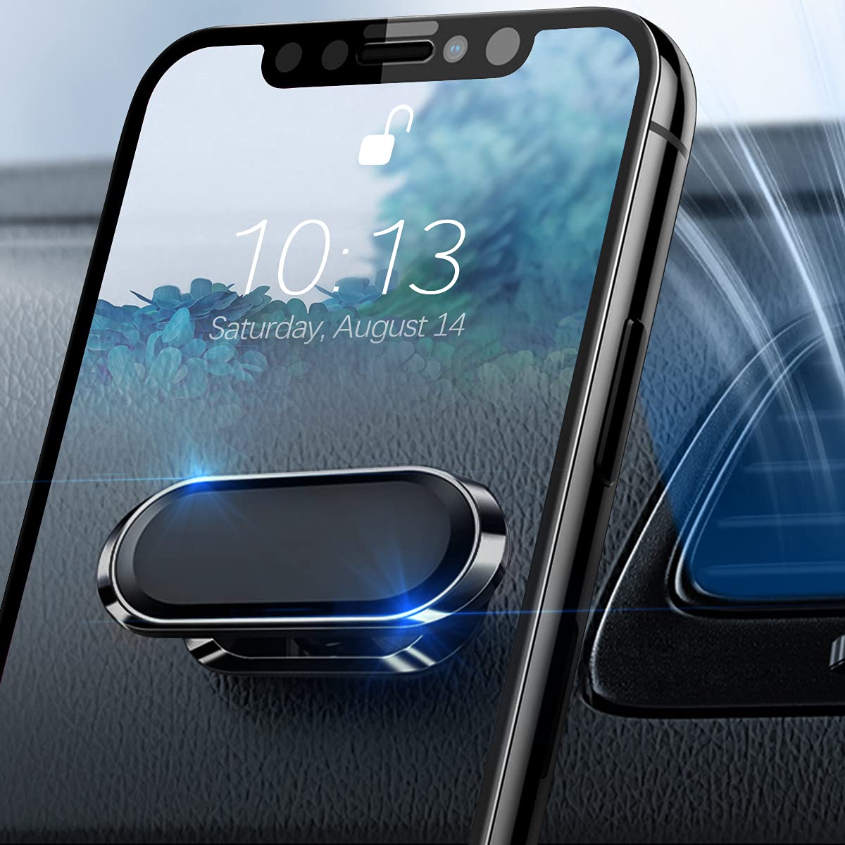 Magnetic Phone Mount For Car, Flat Phone Magenet Universal For Cars, Upgraded Phone Holder For Car Dashboard, Wall, Compatible W