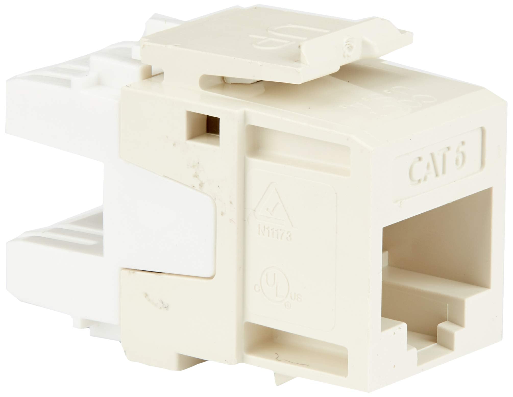 Leviton 61110 BT6 Extreme 6+ QuickPort Connector, CAT 6, Light Almond, 25 Pack